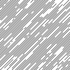 Obraz premium Abstract black stripes in random sizes. Geometric art. Monochrome background. Design element for prints, web pages, template and pattern
