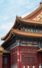 Fototapeta na wymiar roof of chinese temple
