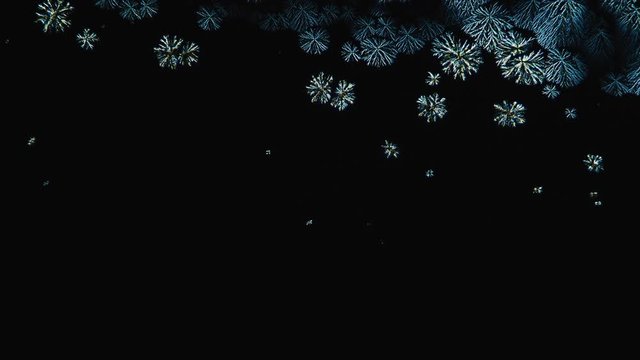 Crystallization. Crystal Growth Chemical Reaction Microscop Timelapse