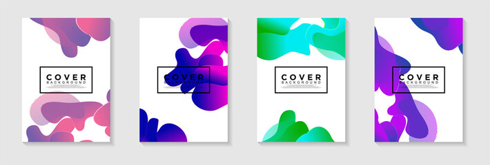 Vector Illustration of Vertical A4 Cover banners with Abstract Background. can used for cover, banner, business card, presentation, print, brochure, poster, flyer, web, landing page