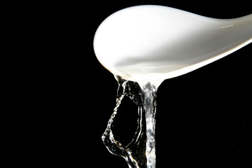 Close up of hot water background