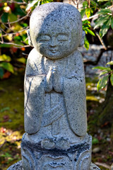 Jizo (stone statue) at Rakan-ji temple in Kasai city, Hyogo prefecture, Japan