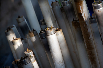 Straight Fluorescent Lamps are hazardous waste but can be used recycle, Fluorescent lamps broken...