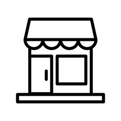 Store Icon Vector Simple Design
