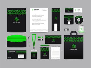 Corporate identity set branding template design kit. editable brand identity with abstract background color for Business Company and Finance Vector eps 10