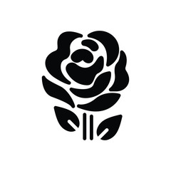 Black solid icon for red