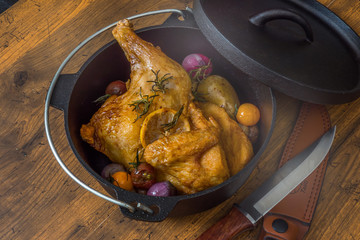 オーブンでローストチキン  delicious whole roast chicken
