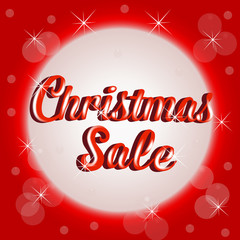 Christmas sale sign vector banner template
