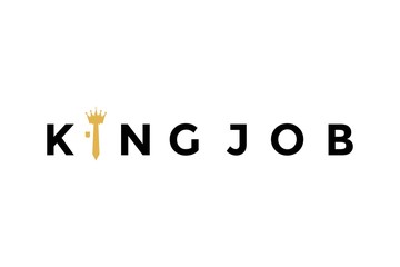 King Job logo, letter King Job logo design Template