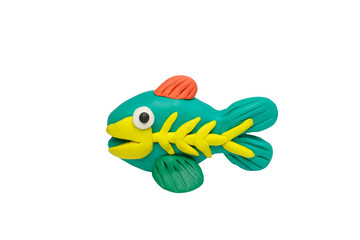 Cartoon characters, X ray Fish isolated on white background with clipping path. © SAYAN