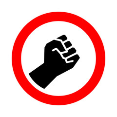 Mayday happy labour day. holding hand icon. worker icon. for poster banner etc. special mayday