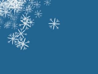 Fototapeta na wymiar Winter Snow Gift Card Design