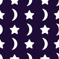 Stars and crescent moons