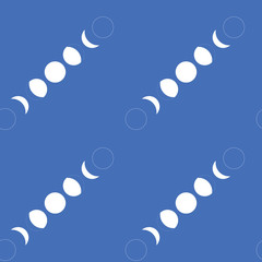 abstract background with moon phases