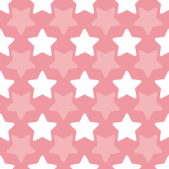 seamless pattern with pink stars
