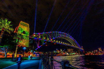 Sydney Harbour Bridge Vivid Festival