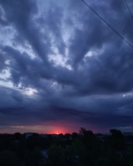 sky with clouds and sun