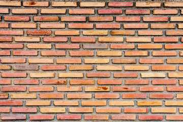 old red brick wall background