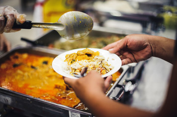 The way of life for the needy to get free food from the compassionate: the concept of food sharing