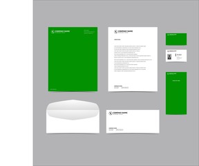 Blank Corporate identity set branding template design kit. editable brand identity with abstract background color for Business Company and Finance Vector eps 10