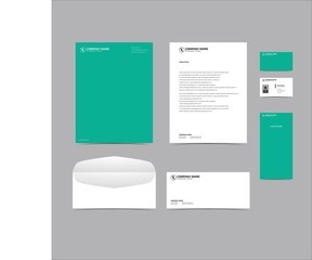 Blank Corporate identity set branding template design kit. editable brand identity with abstract background color for Business Company and Finance Vector eps 10