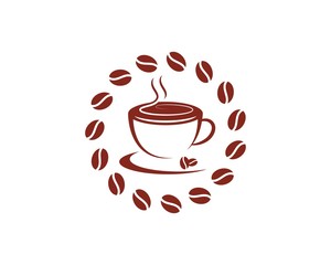 Coffee cup Logo Template vector icon
