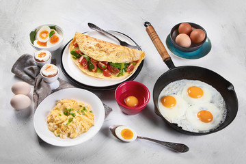 Cooked egg dishes