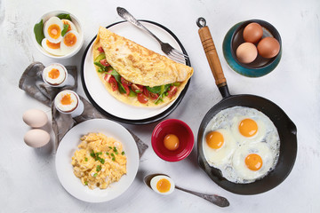Cooked egg dishes