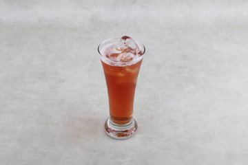 ice tea  on glass on a white background  - isolated