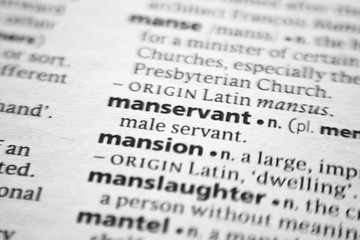 Word or phrase Manservant in a dictionary.