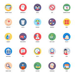 Flat Rounded Icons Vector Pack 
