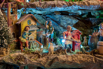 Detail of a typical Christmas Nativity