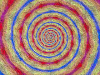 Colorful digital graphic kaleidoscope symmetry mandala style in laser light trial pattern, Tie Dye , spiderweb art abstract background for art projects, banner, business,   card, 3D, template