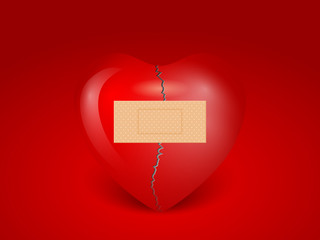 Broken heart background