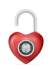 Padlock heart