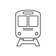 train icon flat design. Modern Transportation sign. vector illustration