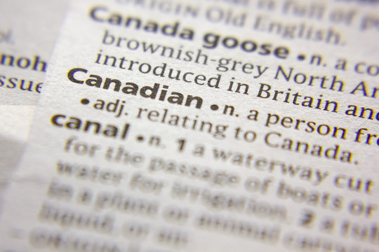 Word or phrase Canadian in a dictionary.