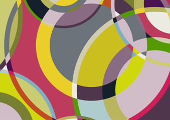 Digital painting. Abstract vector background