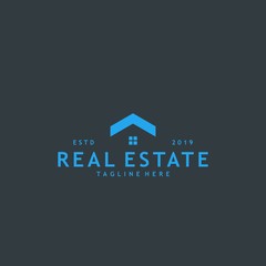 Minimalist and modern real estate logo design