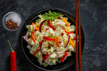 Fresh Peking Cabbage Salad