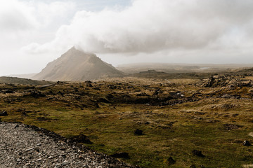 Wide an natural landscape in Iceland