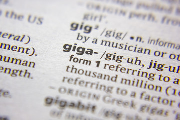 Word or phrase Giga- in a dictionary.