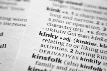 Word or phrase Kinky in a dictionary.