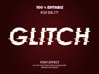 Fototapeta premium 3D text effect, editable font 