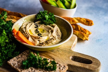 Traditional dish hummus