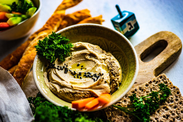 Traditional dish hummus