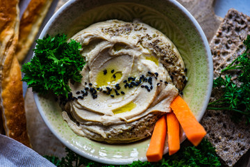 Traditional dish hummus