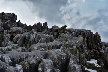 Bizarre sandstone formation in the Lebanon mountains