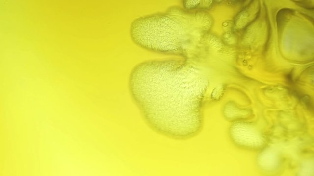 Chemistry. Boiling, Chemical Reaction Under Microscope