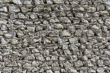 Stone wall with original masonry for texture, background or design